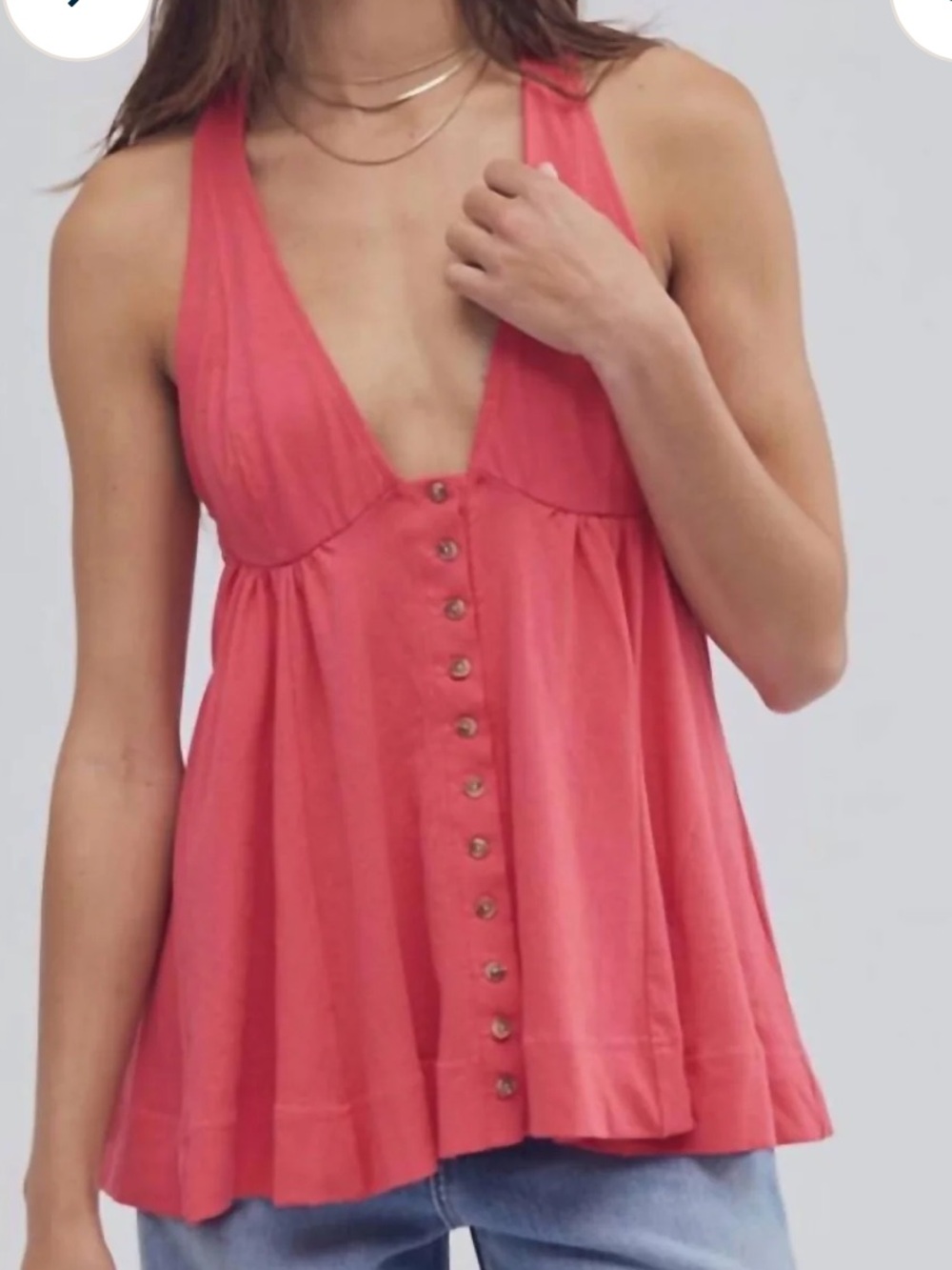 New Free People Valerie Tunic in Tart Berry Size L